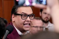 Former U.S. Representative George Santos, recently released from prison following a presidential clemency, expresses his views on criticism regarding his case and reflects on his time incarcerated.