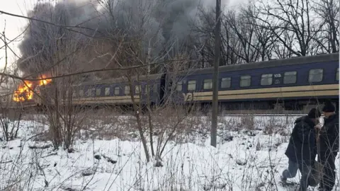 Tragedy Strikes as Russian Drone Hits Ukrainian Passenger Train