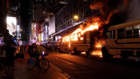 Knicks Championship Sparks Fireworks and Trauma in Manhattan