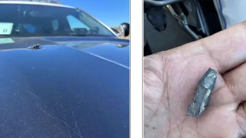 Shrapnel from Marine Corps Celebration Hits California Highway