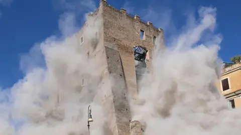 Tragic Collapse of Medieval Tower in Rome Claims Worker’s Life