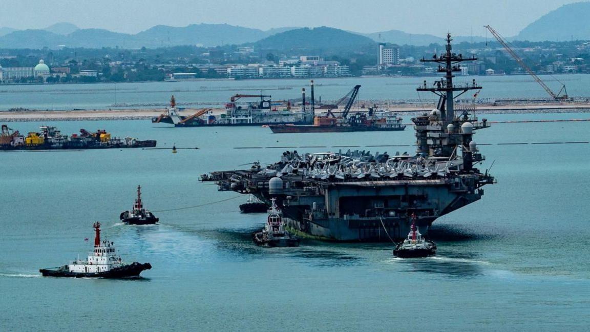 USS Abraham Lincoln docks in Thailand after 250‑day deployment