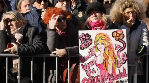 Public Mourning for French Cinema Icon Brigitte Bardot in Saint-Tropez