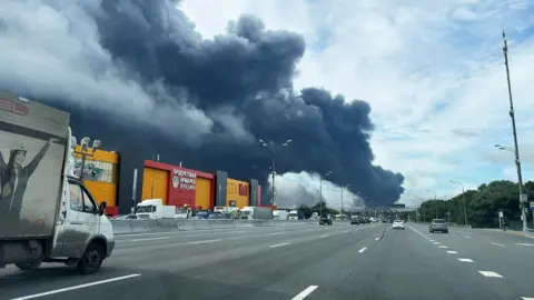 Moscow Grapples with ‘Oil Rain’ After Drone Attack on Refinery