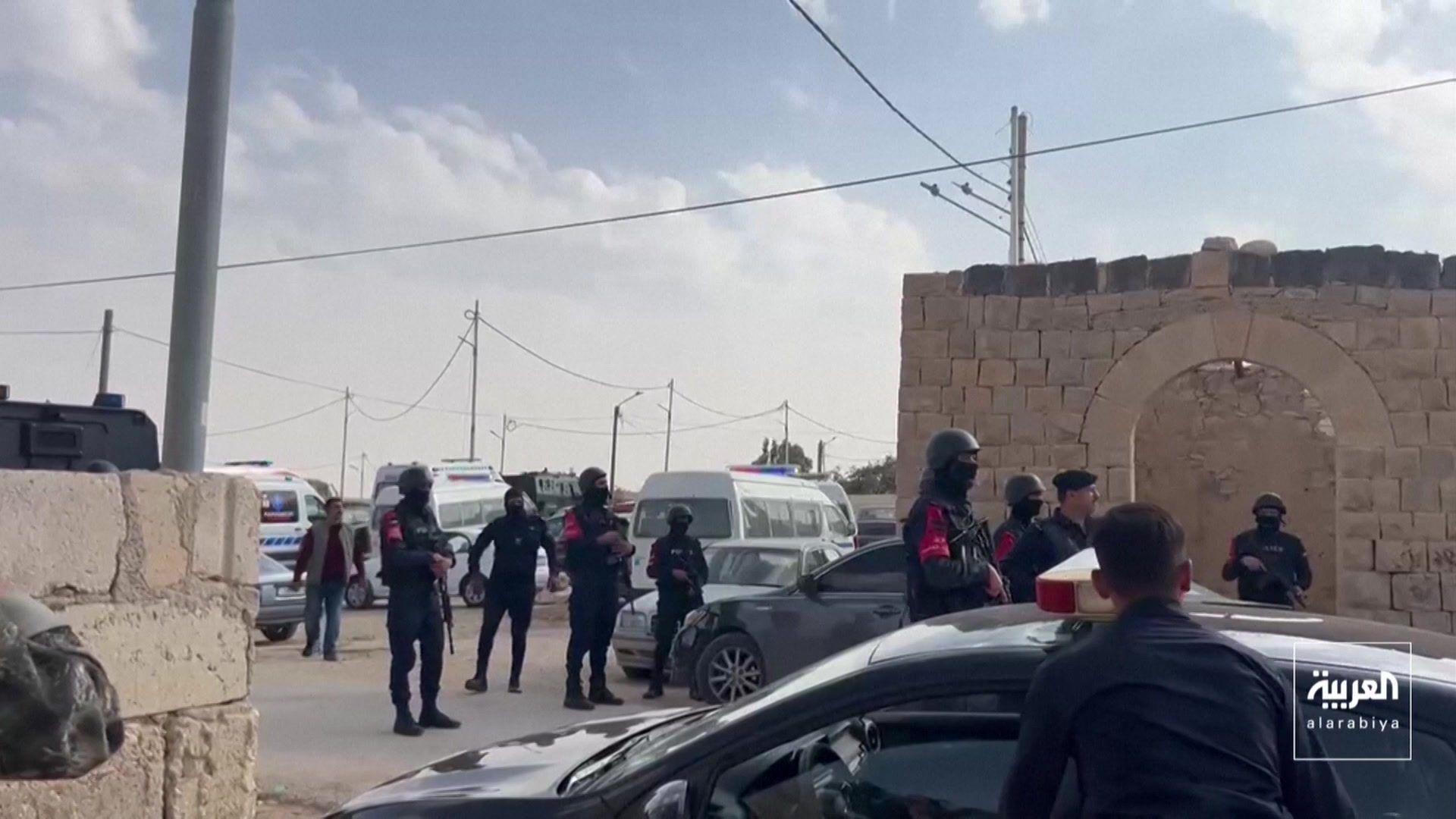 Security personnel at a Jordanian church